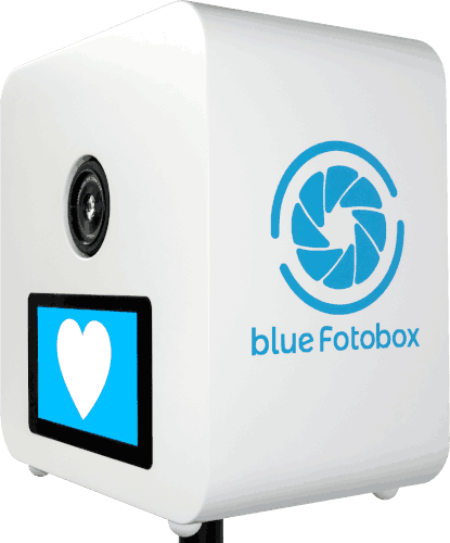 blue Fotobox mit Blitz